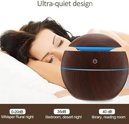 LED Ultrasonic Aroma Humidifier (130ml)