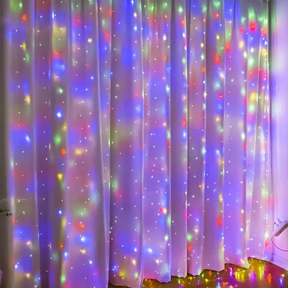 Electronic Extendable Fairy Curtain Lights (Multicolour)