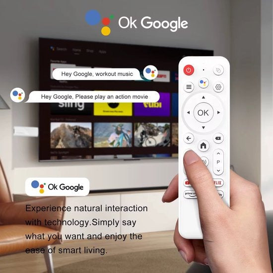 4K Android TV Stick with Voice Remote