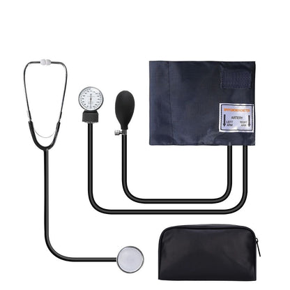 Manual Blood Pressure Monitor Measure And Stethoscope