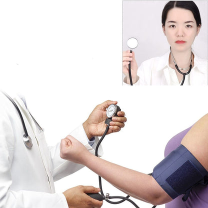 Manual Blood Pressure Monitor Measure And Stethoscope