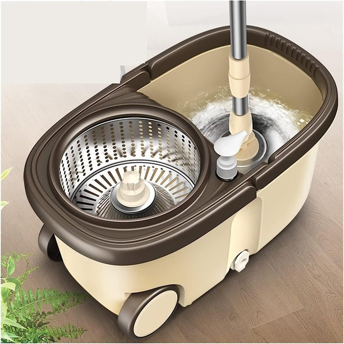 Spin Mop And Bucket Set With Wheels