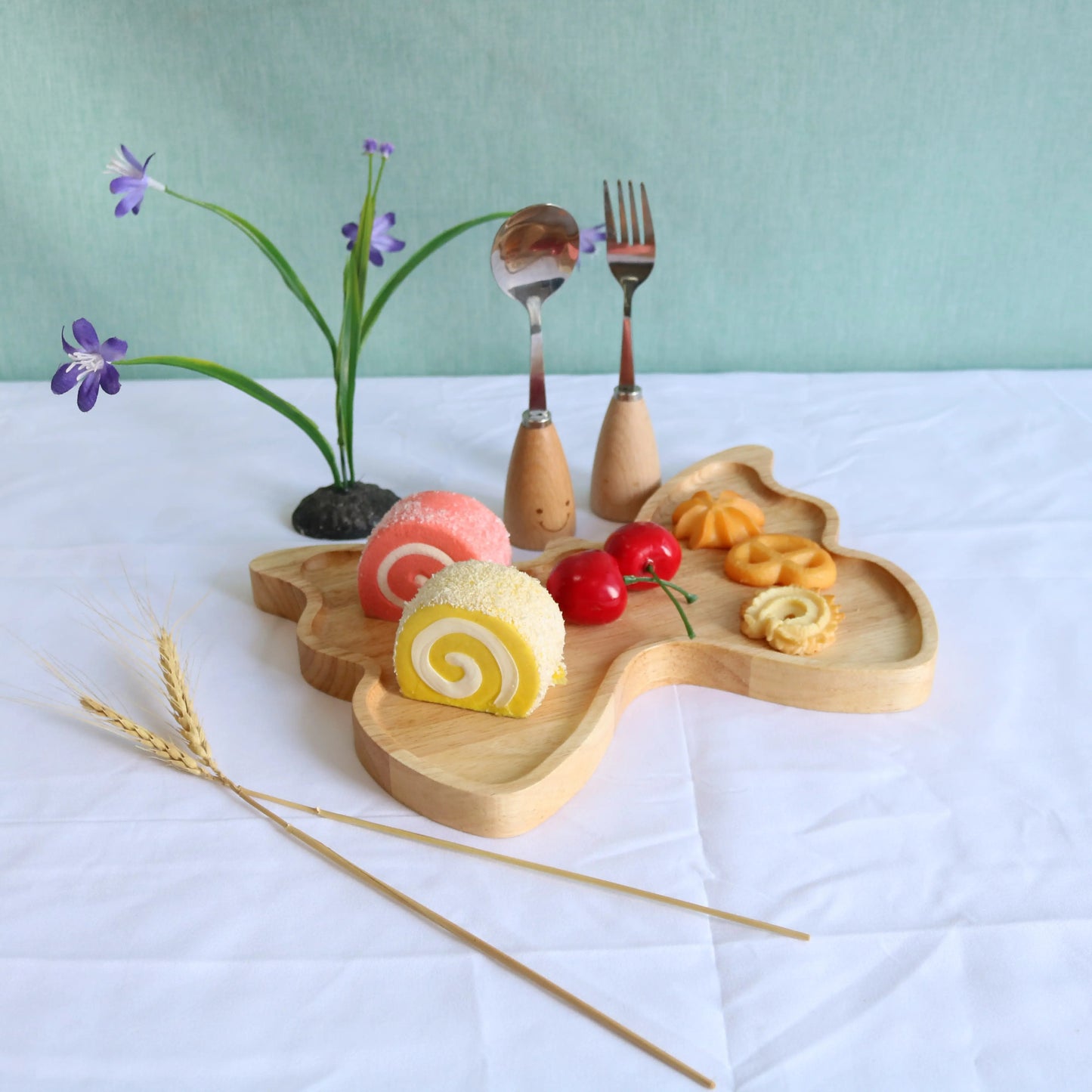 Wooden Butterfly Fruit Plate