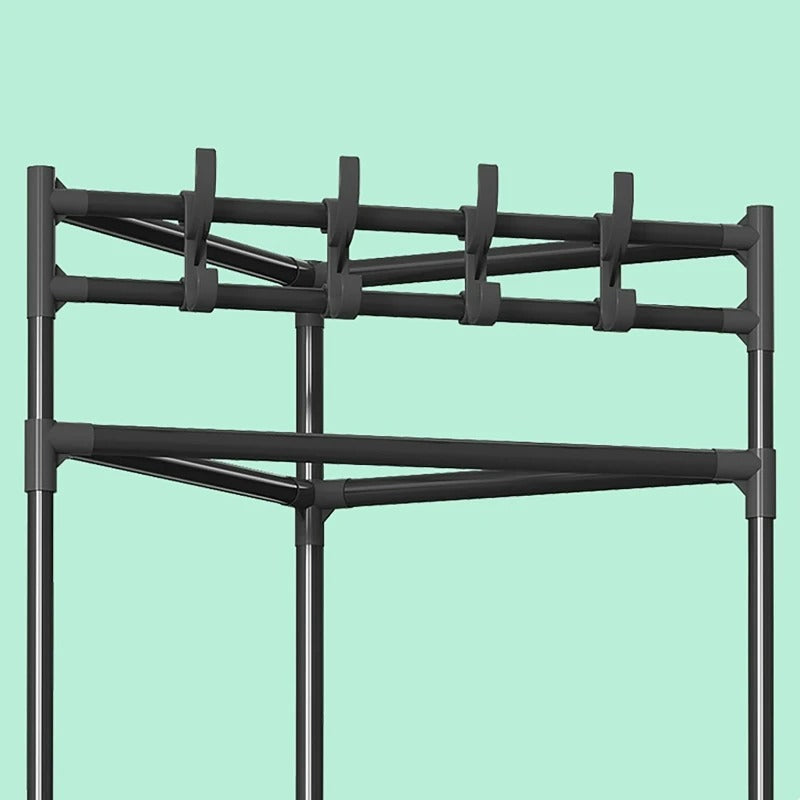 Corner Coat Rack Shelf