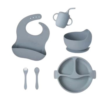 Baby Silicone Bib Set (6 pcs)