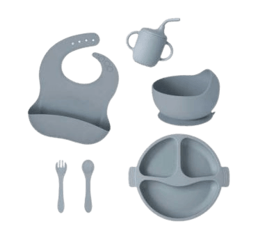 Baby Silicone Bib Set (6 pcs)