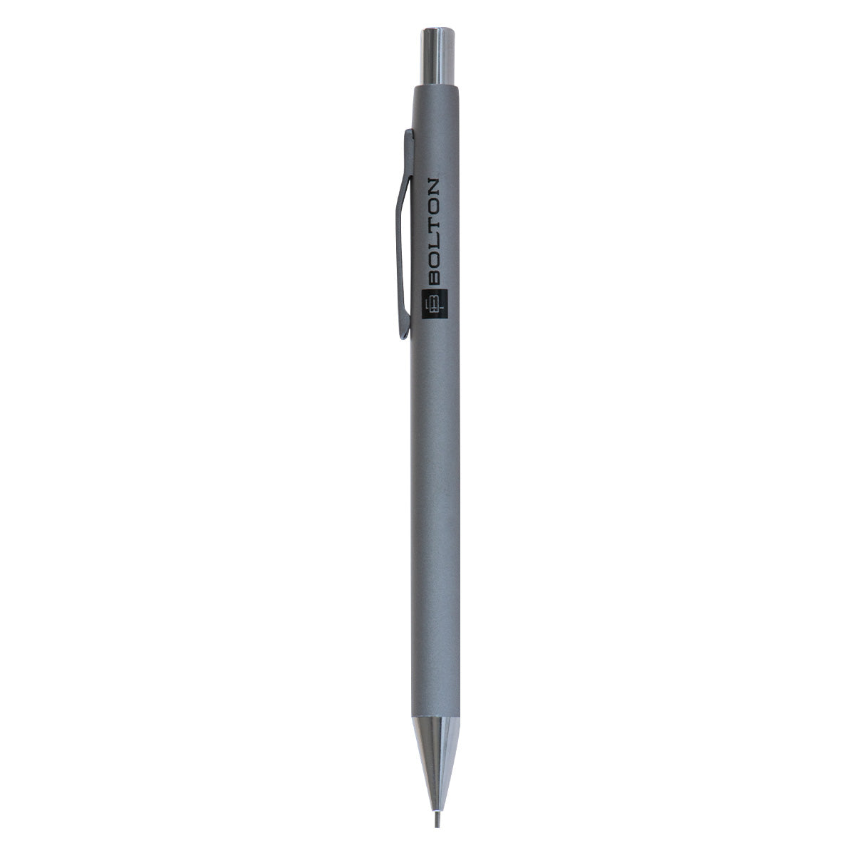 Bolton Silver Retractable Clutch Pencil - Flat Clicker