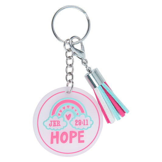 Hope Tassel Key Ring - Jeremiah 29:11