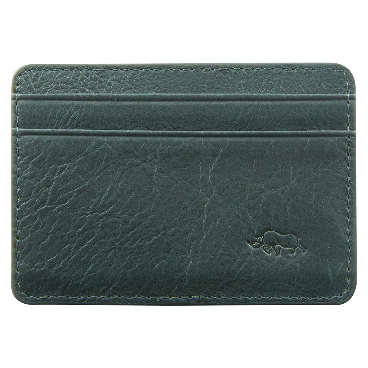 Genuine African Leather Midnight Blue Card And ID Holder