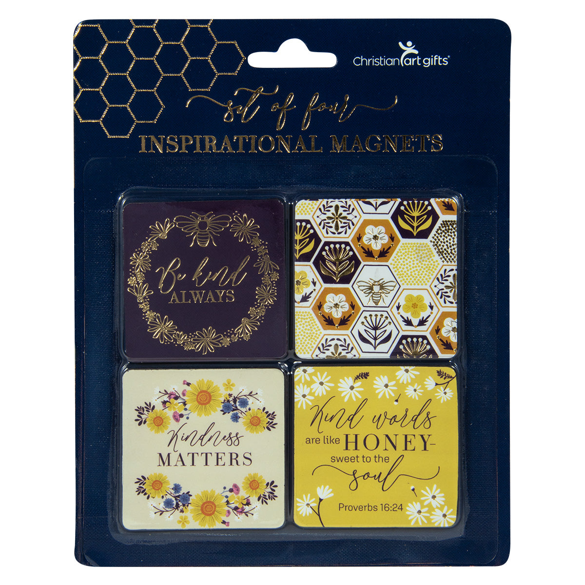 Kind Words Four Piece Magnetic Set - Proverbs 16:24