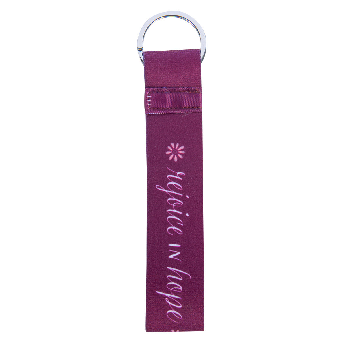 Rejoice In Hope Wristlet Key Ring