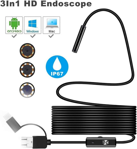 3in1 Endoscope Inspection Camera