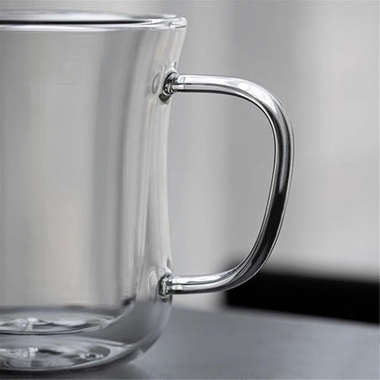 Premium Double Wall Glass Mug (320ml)(Each)