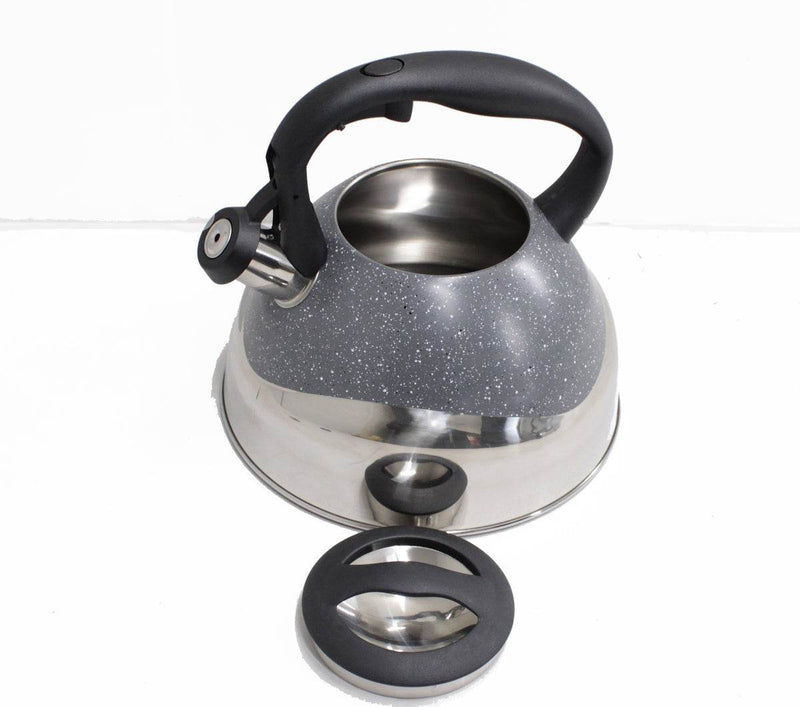 Speckled And Polished Two Tone Whistling Kettle (3L)