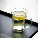 Premium Double Wall Glass Mug (320ml)(Each)