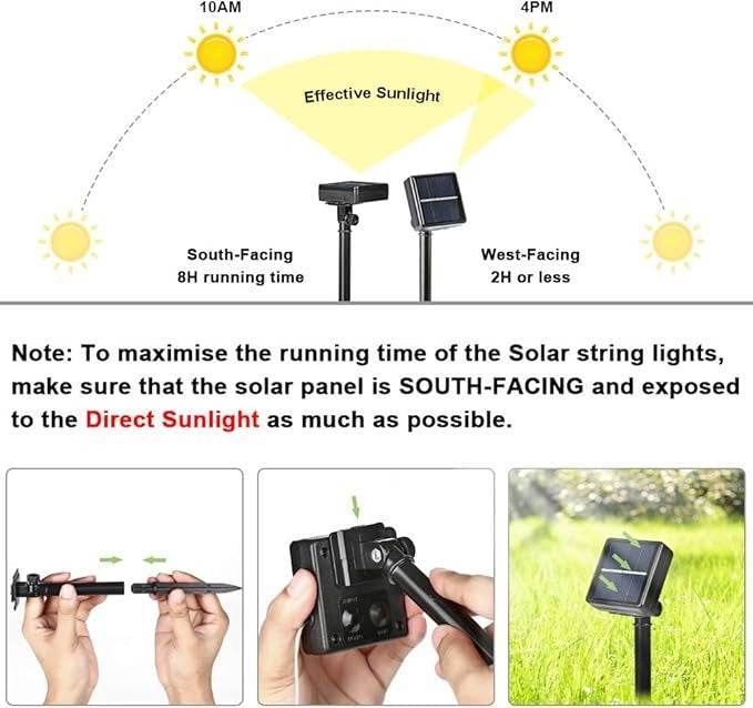 Solar String Light (12m)(Each) - DMC Wholesale