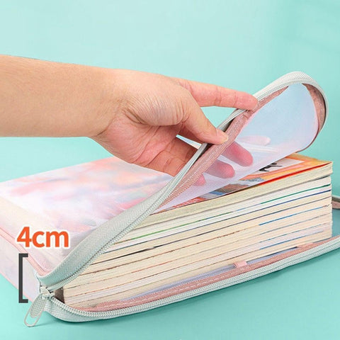 Transparent Mesh Zipper Document Bag (Each) - Alt View