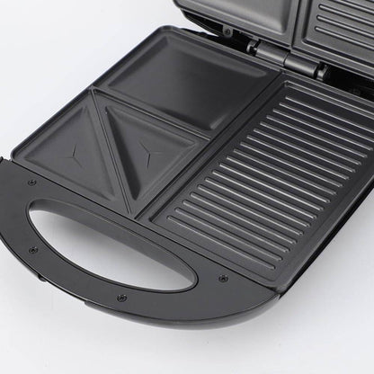 3In1 Shaped Electric Griddle, Sandwich, and Egg Maker (1400W) - DMC Wholesale