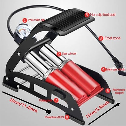 Double Cylinder Tire Pump