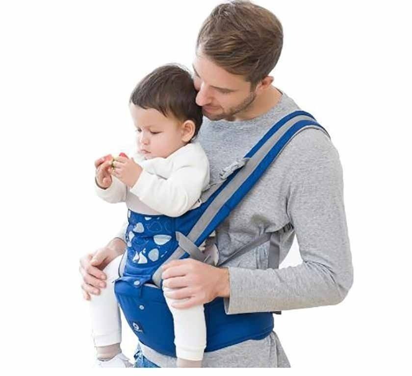 Lightweight Breathable Baby Carrier with Hip Seat