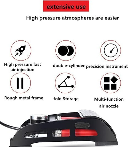 Double Cylinder Tire Pump