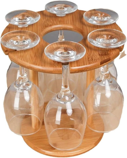 Single Wine Bottle And Glass Display Stand