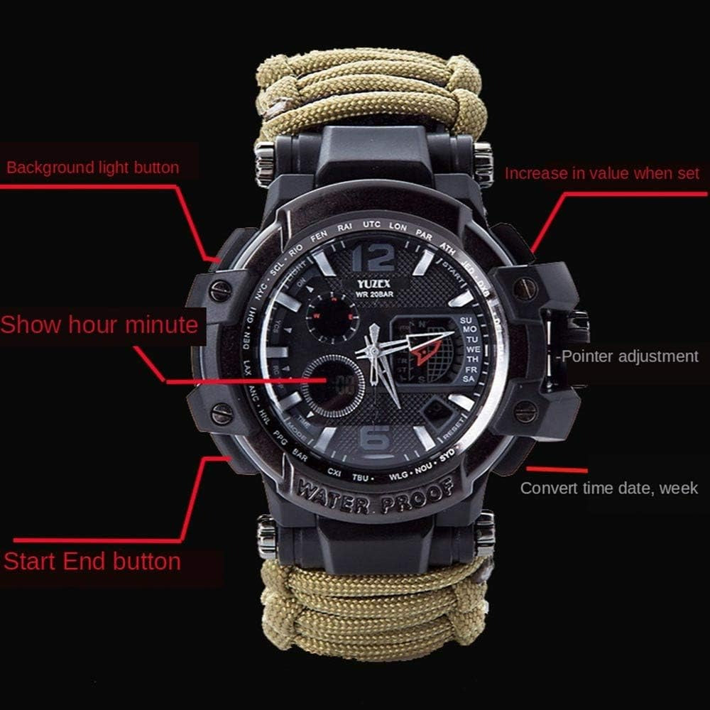 Military Tactical Paracord Watch