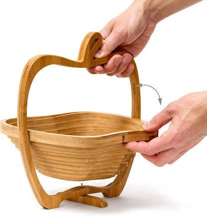 Collapsible Bamboo Fruit Basket