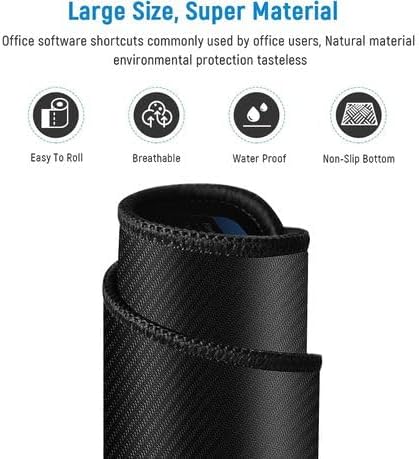 Large Professional Keyboard Shortcut Reference Mouse Pad