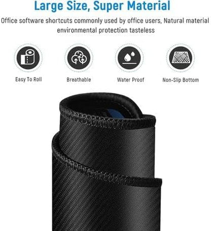 Large Professional Keyboard Shortcut Reference Mouse Pad