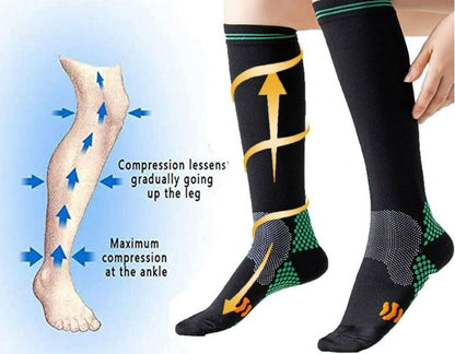 High Elastic Breathable Compression Socks (S/M)