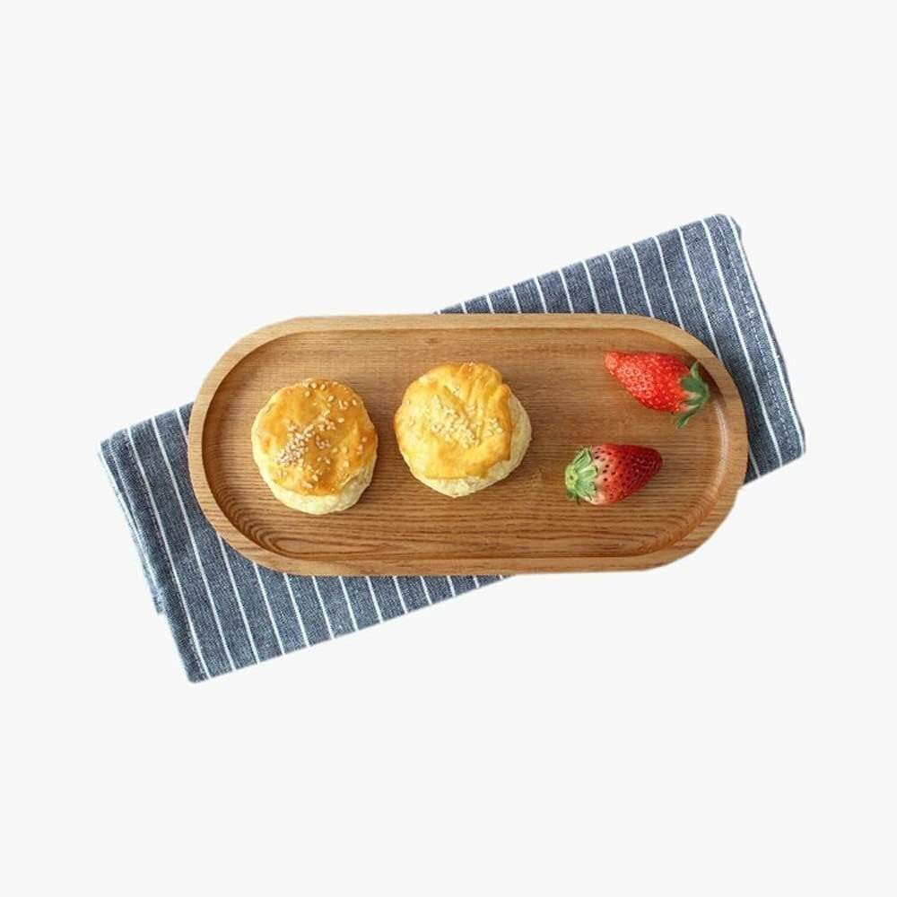 Wooden Oval Snack Plate