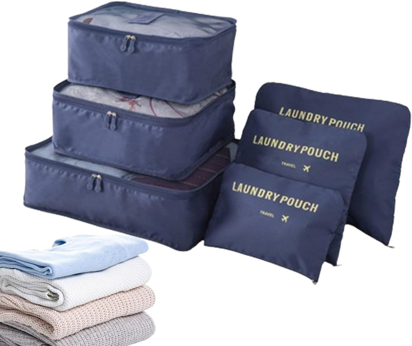 Laundry Travel Organiser Set (6 pcs)