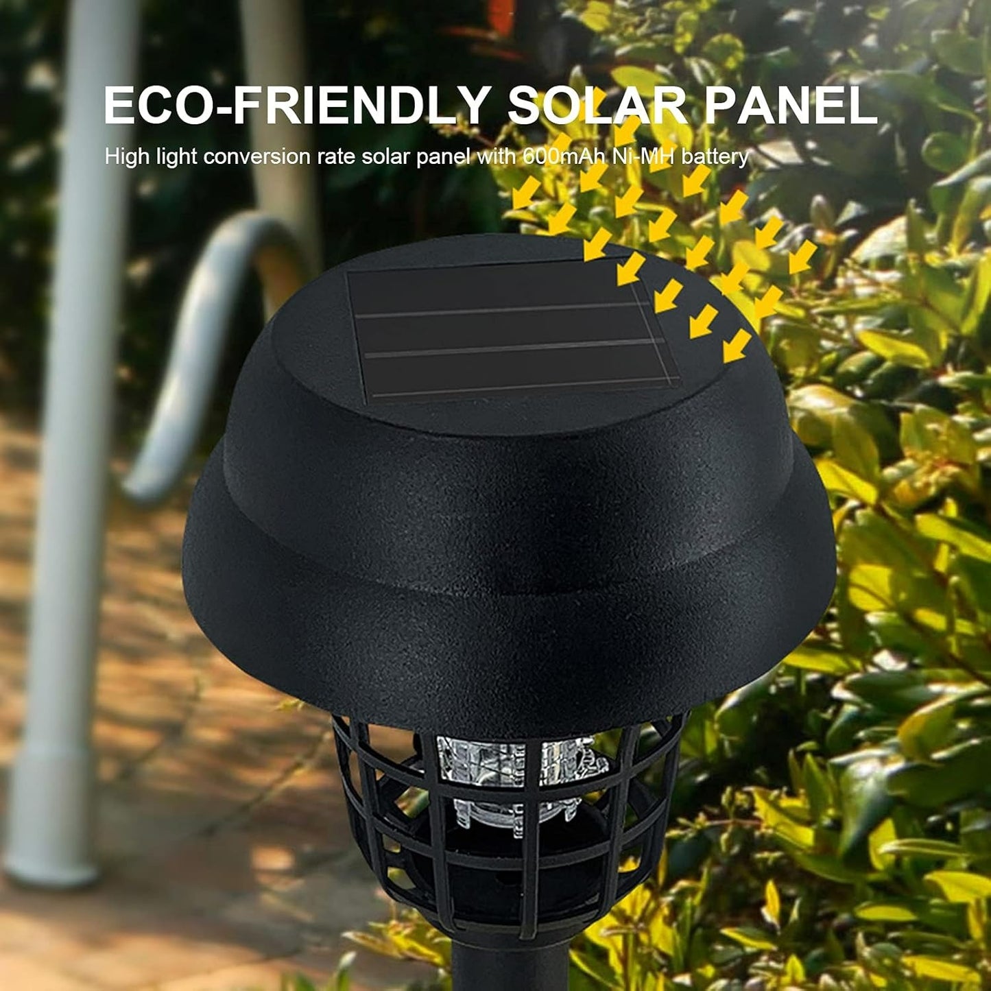 Outdoor Solar Powered Bug Zapper Light