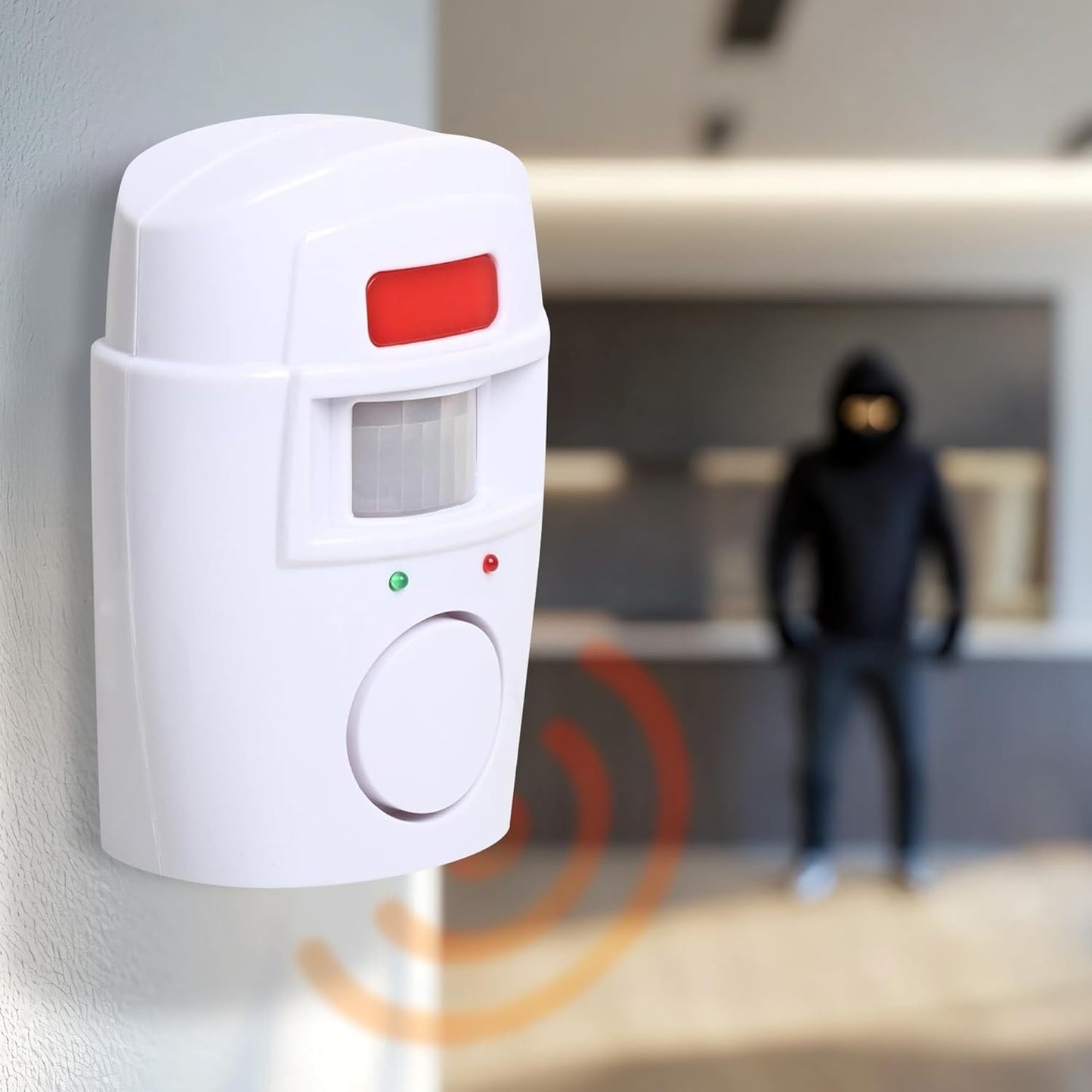 Motion Sensor Alarm with 2 Remote Controls