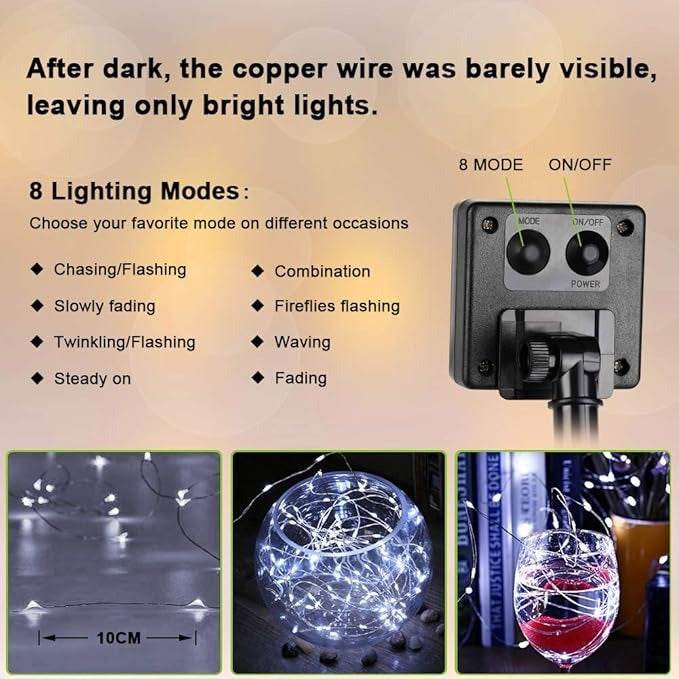 Solar String Light (12m)(Each) - DMC Wholesale