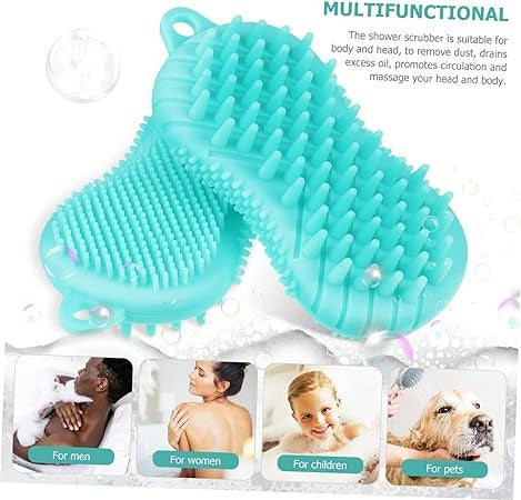 Silicone Shampoo and Body Massage Brush (each)