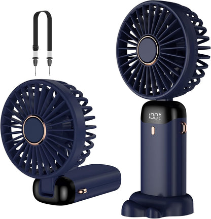 Mini Portable Fan USB Rechargeable With Digital Display
