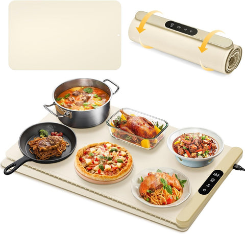 Foldable Silicone Food Warming Tray with Digital Control