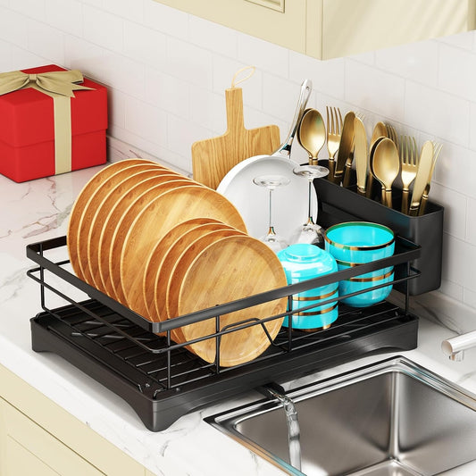 Dish Drying Rack With Drainage Spout