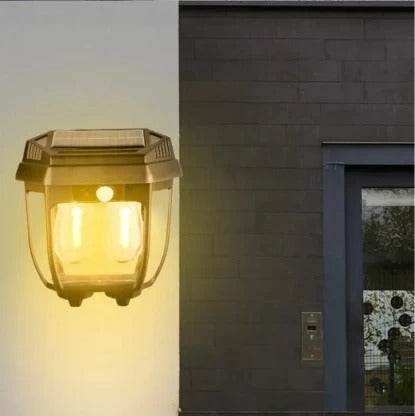 Outdoor Solar Wall Lamp (Double) - Alt View