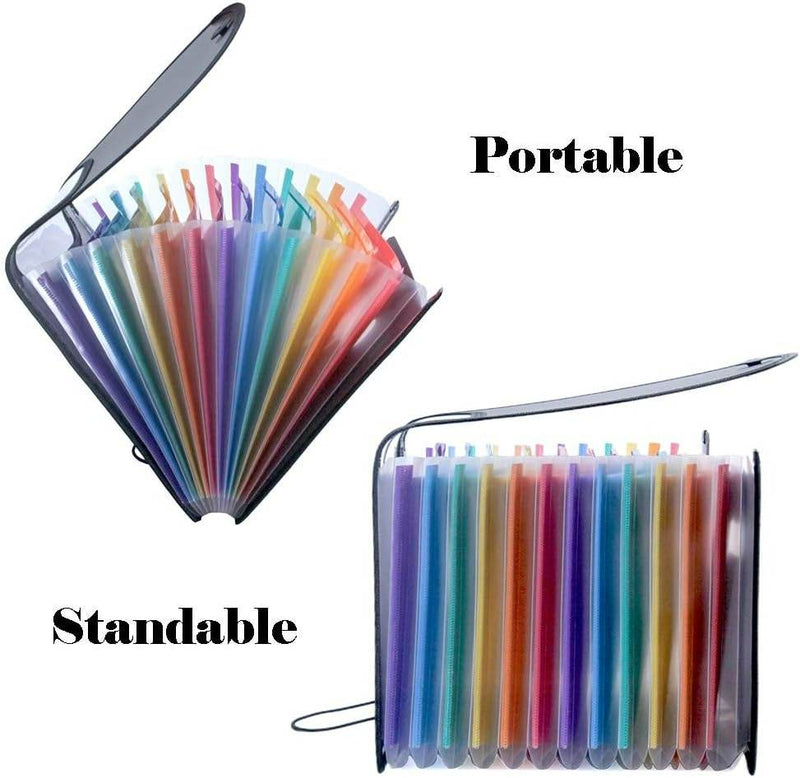 Rainbow Expandable File Organiser (A4)