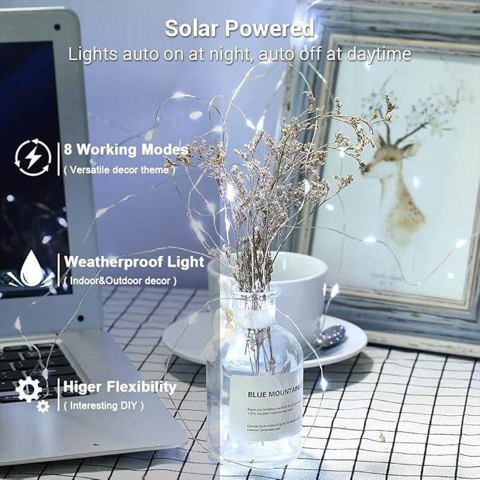 Solar String Light (12m)(Each) - DMC Wholesale