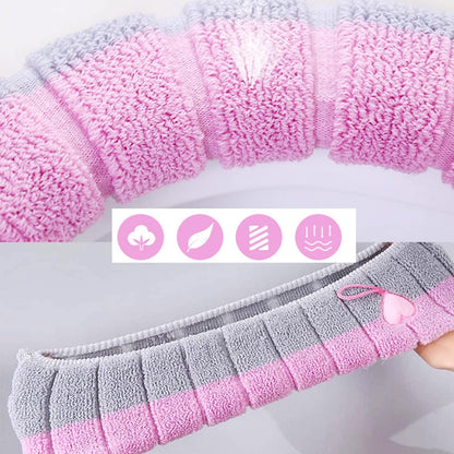 Plush Knitted Toilet Seat Cover