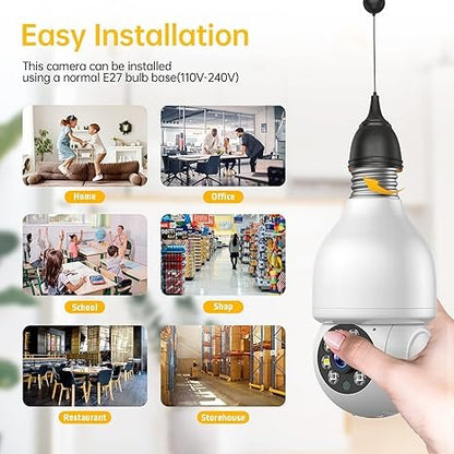 1080P Lightbulb Security Camera