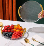Acrylic Clear Round Serving Tray (31cm)