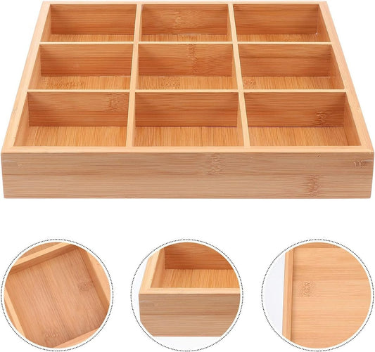 Universal Wooden Organiser (9 Compartment)