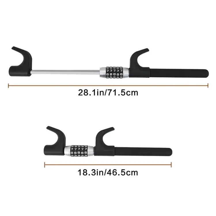 Password Vehicle Steering Wheel Security Lock (5 Digit)