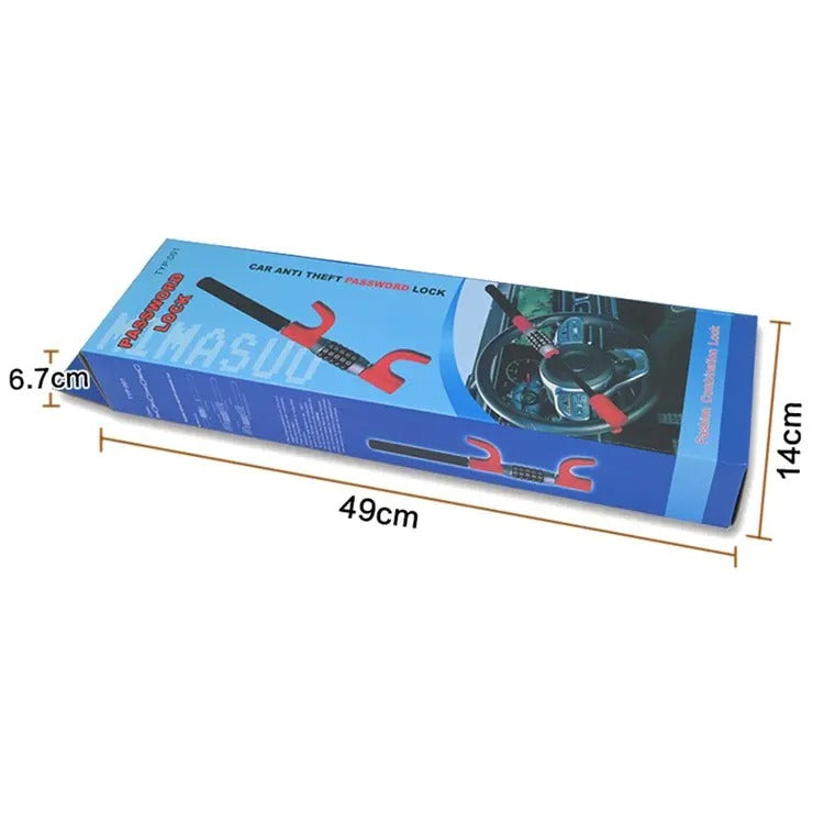 Password Vehicle Steering Wheel Security Lock (5 Digit)