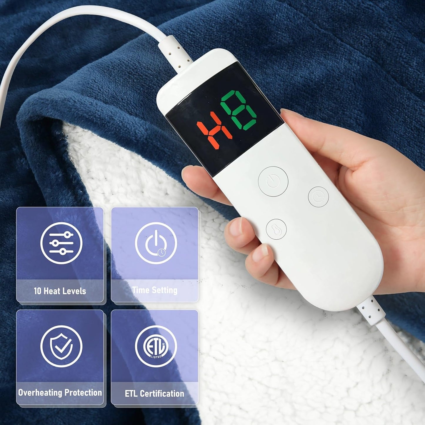 Heated Blanket With Auto Shut Off (130x160cm)
